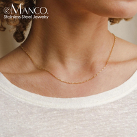 Collier ras du cou EMANCO en acier inoxydable plaqué or 14 carats, chaîne torsadée, motif cœur délicat et minimaliste pour femme, idéal pour le quotidien
