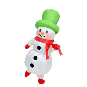 Factory Custom Made Christmas <b>Inflatable</b> Snowman Adult Unisex Mascot <b>Costume</b> with Polyester Material and Easy Setup for Parties - Product Image 3