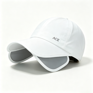 Gorra de Béisbol Unisex ACE de Secado Rápido con Protección Solar, 6 Paneles, Lona, Solapas Laterales Retráctiles, UPF50+, para Ciclismo y Running al Aire Libre en Todas las Estaciones - Product Image 4