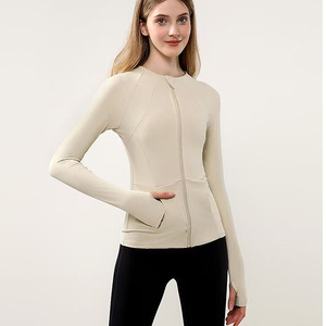 Giacca Sportiva da Yoga S-XL, Slim Fit, Asciugatura Rapida, Top Sportivo da Corsa, Abbigliamento Casual da Donna, Giacca Sportiva a Maniche Lunghe - Product Image 3
