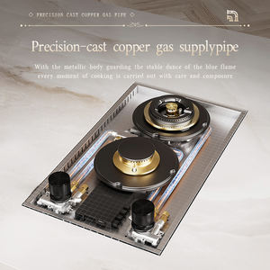 Cuisinière à <span class=keywords><strong>gaz</strong></span> microcristalline 4mm à double usage électrique avec brûleur <span class=keywords><strong>Domino</strong></span> pour comptoir Installation intégrée Compatible au <span class=keywords><strong>gaz</strong></span> LP - Product Image 3