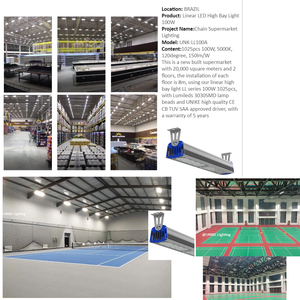 <span class=keywords><strong>Industrial</strong></span> impermeable 4 pies lineal Highbay para lámpara de tienda <span class=keywords><strong>LED</strong></span> 75W 100W <span class=keywords><strong>200W</strong></span> 250W Alta Luz de la Bahía Sensor de movimiento opcional - Product Image 4