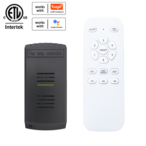 Control Remoto para Ventilador de Techo DC, 6 Velocidades con Temporizador, Interruptor Regulable, Función Reversible, Funcionamiento Silencioso, Controlador Inalámbrico - Product Image 1