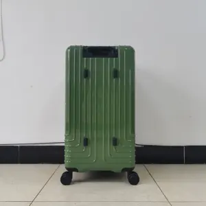 Vendita diretta in fabbrica ABS PC lunga vita di servizio Logo personalizzato Trolley da viaggio valigia bagaglio a mano