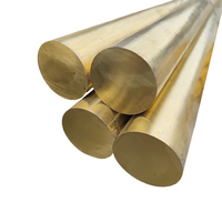 Tige de barre ronde en laiton massif de 12 pouces durable pour l'usinage industriel CNC soudage travail des métaux