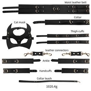 ชุดคอสเพลย์หนังพันธนาการที่ต้นขาชุดของเล่น BDSM ชุดเซ็กซ์ทาส - Product Image 2