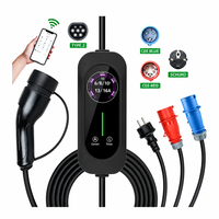 Nouvelle station de recharge domestique pour véhicules électriques, 16A 32A 3.5Kw 7Kw, Type 1 Type 2, chargeur EV portable, vente en gros