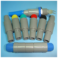 Conector Circular de Bloqueo Automático Push-Pull Serie M14 1P de Plástico Mini Médico EX-PRO PAG PKG, Macho y Hembra, IP50/IP64
