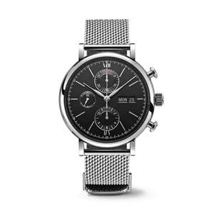 2025 Hot-Selling High-End Luxury Men's Mechanical Watch, Rose Gold <b>Chronograph</b> with Leather Strap - Product Image 4