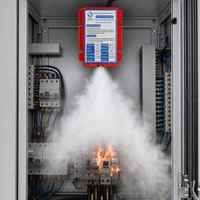 Extincteur aérosol portable en acier de 100g à déclenchement par détection de température pour armoire, efficace