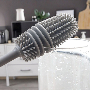 Ánh nắng mặt trời thân thiện với môi Silicone làm sạch món ăn bàn chải và nhà vệ sinh giống cây chổi với thiết kế tay hộp đóng gói xà phòng cho sàn xe - Product Image 3