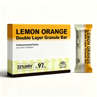 OEM ODM Barre granulée saveur citron-orange, huile de coco, graines de chia, bêta-carotène, usine OEM