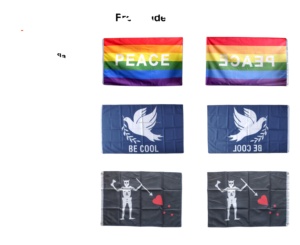 Drapeau publicitaire extérieur personnalisé imprimé, à base d'eau, en métal, style plume, promotionnel, géant, avec mât en fibre de verre - Product Image 2