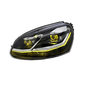 Phares LED laser de haute qualité pour Golf 5 (2003-2010) avec feux de jour bicolores jaune-blanc améliorés 6000K - Product Image 4