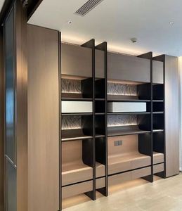 Étagère en bois au design moderne et simple, nouvelle armoire de rangement décorative pour la maison, l'école, l'hôtel ou l'appartement. - Product Image 5