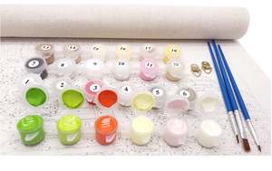 Kits DE DISEÑO DE FOTOS Paisaje callejero Impresionismo <span class=keywords><strong>Pintura</strong></span> DIY por números en lienzo - Product Image 3