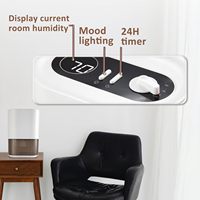 2000ML déshumidificateur Compact Portable Mini Air maison petit absorbeur d'humidité sécheur d'air Peltier 2L déshumidificateur 7 lumières de couleur