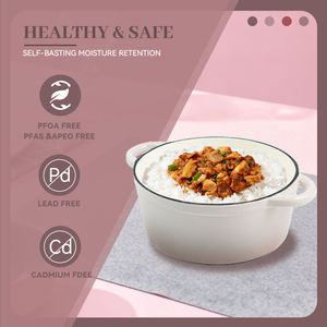 Juego de Ollas de Hierro Fundido Esmaltado Moderno, Juego de Utensilios de Cocina, Olla para Sopa Rosa, Sartén - Product Image 4