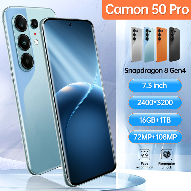 Camon 50 Pro 5G Smartphone 7800mAh Long Standby AI Camera Dual SIM Unlocked Android Smartphone