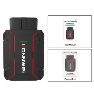T350 MAXOBD Lecteur de codes OBD2 pour tous les systèmes, outil de diagnostic automobile pour Android/iOS Noir/Rouge - Product Image 5