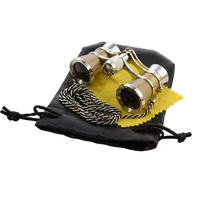 Cadena de Metal antiguo plegable 3x25 telescopio gafas de ópera binoculares de regalo para mujer para sistema de enfoque central de visualización de teatro