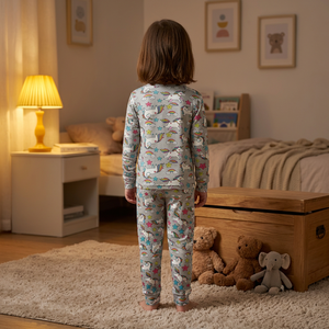 Viscose From Bamboo Pajamas <strong>PJs</strong> for Boys&amp;Girls Kids-clothing Toddler Long Sleeve 2-Piece Sleepwear Girls <strong>Unicorn</strong> Sleepwear Set - Product Image 2