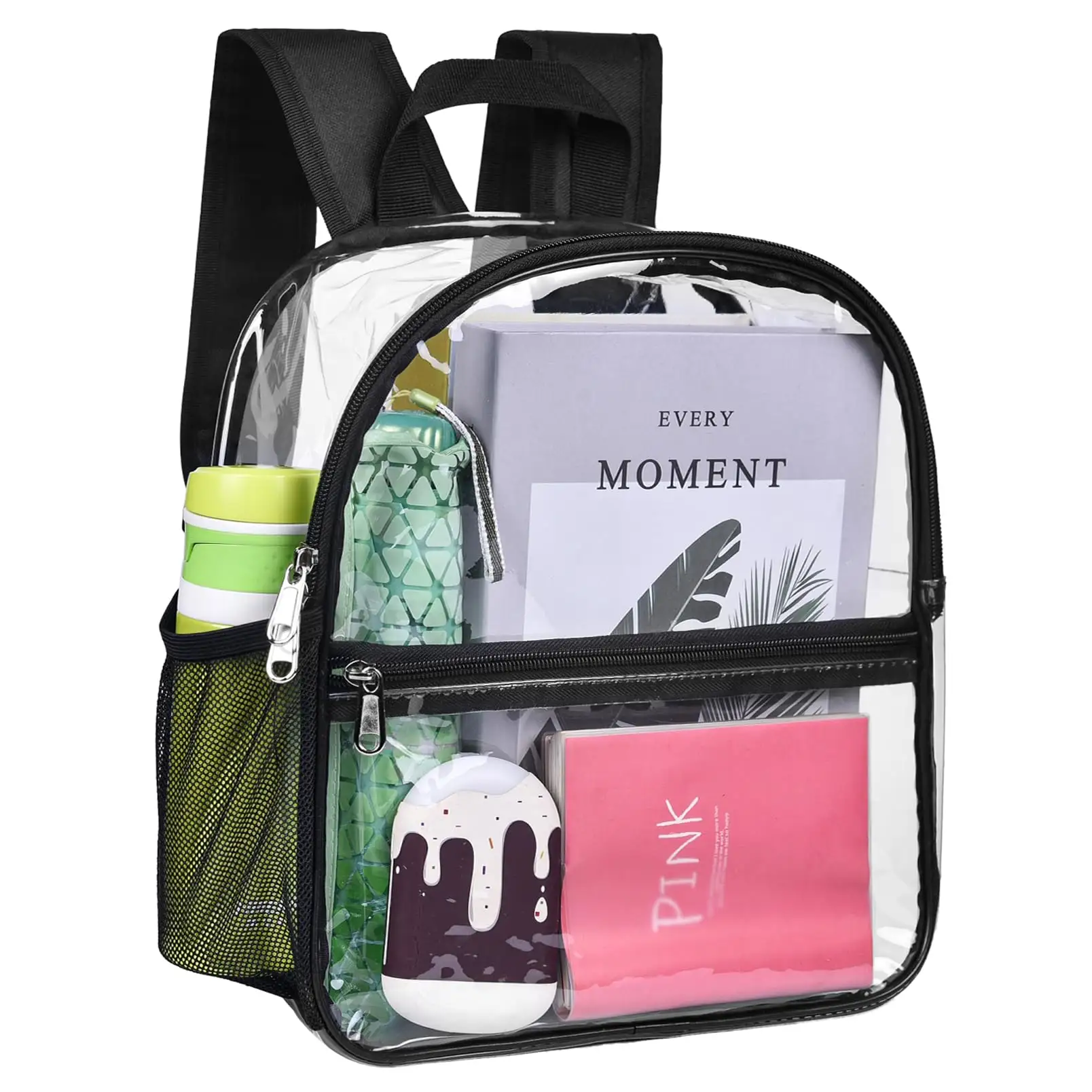 OEM ODM Custom LOGO Heavy Duty Back Pack Stadium Approved Clear Pvc Transparent Backpack School bag