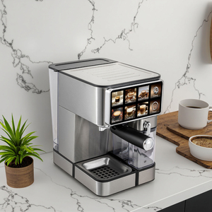 Cafetera PANCERKA de 500 ml con Pantalla Táctil Italiana, Sistema de Agua Caliente, Cafetera Espresso para Uso Doméstico - Product Image 2