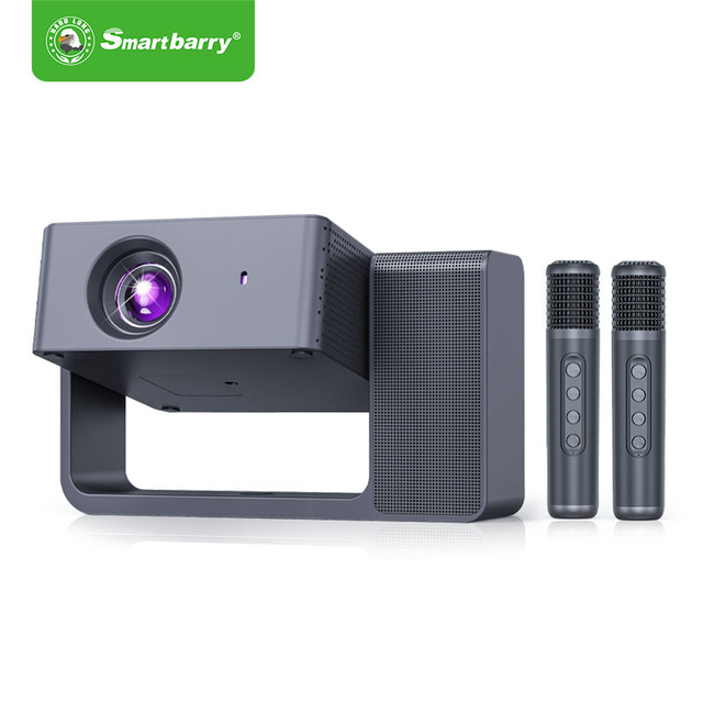 New Product HT30 Home Theater HD Projector 3D Built-In Dual-Mic Karaoke Portable Family Phone