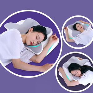 Almohada <span class=keywords><strong>de</strong></span> cama <span class=keywords><strong>de</strong></span> mariposa <span class=keywords><strong>de</strong></span> algodón con memoria, diseño ergonómico <span class=keywords><strong>de</strong></span> <span class=keywords><strong>almohadilla</strong></span> ortopédica para columna <span class=keywords><strong>cervical</strong></span>, almohada <span class=keywords><strong>de</strong></span> <span class=keywords><strong>viaje</strong></span> <span class=keywords><strong>de</strong></span> algodón con memoria - Product Image 6