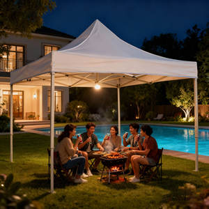 맞춤형 로고 다기능 알루미늄 합금 광고 텐트 장수 방수 야외 사각형 마키 파티 웨딩 싱글 - Product Image 1