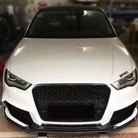 Nouvelle calandre avant PNB de haute qualité, style RS3 8V, à visser, avec découpes pour capteurs d'aide au stationnement, pour Audi A3 S3 2013-2016