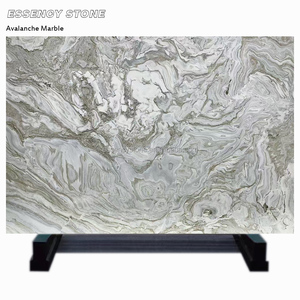 Azulejos de losa grande pulida de cuarcita de mármol blanco de avalancha de Crema Ibere Natural brasileña para encimeras mesas de centro 1 año para - Product Image 1