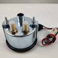 Pengukur Tekanan Udara Mekanis Jarum Ganda EQ140 77mm Baru dengan Ulir 1/8 NPT/M10/M12 Garansi 12 Bulan