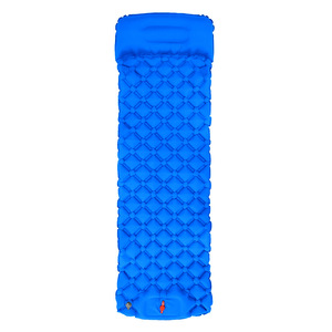 Colchoneta Inflable Ultraligera para Dormir, Individual, Azul Marino, Ligera, Portátil, para Acampar al Aire Libre, con Almohada - Product Image 1
