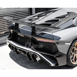 SV Style Forged Dry Carbon Fiber <b>Rear</b> <b>Spoiler</b> Set For Lamborghini Aventador LP700 LP740 LP750 2011-2021 - Product Image 3