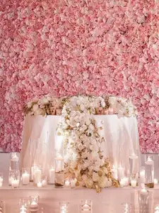 Tissu de lilac en coton rose, toile de fond de décoration de mariage, panneaux roses, suspension arrière, grand mur métallique, mur de fleurs artificielles 3d, bon <span class=keywords><strong>prix</strong></span> - Product Image 5