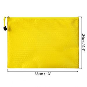 Sac de rangement pour dossiers A4 résistant à l'eau avec logo personnalisé, sacs à fermeture éclair en Oxford pour fournitures de bureau - Product Image 2