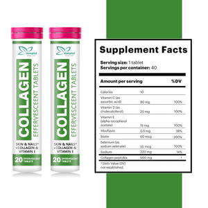 Tabletas efervescentes de belleza de colágeno de la mejor calidad, glutatión de vitamina C para antienvejecimiento, blanqueamiento de la piel, cuidado de la piel - Product Image 2