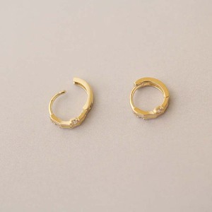 Shiny Cz Eenvoudige 9K Gouden Oorbel Ontwerpen Voor Vrouwen - Product Image 3