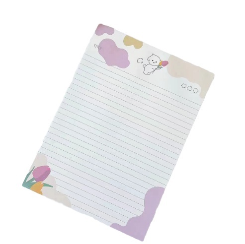Personalized Tear-Off Notepad - 80gsm Paper Daily Planner for Desk Organizer - Custom Stationery