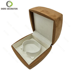 Caja de Joyería de Anillo de Alta Gama, Caja de Joyería de Gamuza Hecha a Mano, Empaque de Joyería con Logotipo Personalizado, Caja de Regalo de Joyería - Product Image 5