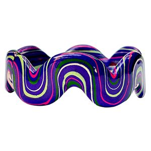 Danta Gems Retro Wave Lac Statement Piece Premium Handmade Designer Kada Vintage Wave Pattern Women's Elegant Ethnic Fashion - Product Image 5