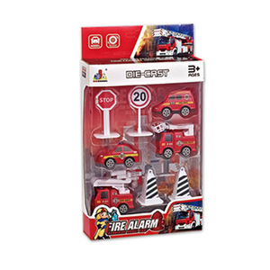 Conjunto de vehículos de ingeniería para niños, juguete de camión fundido a presión deslizante, juego de simulación de aleación fundido a presión, coche de <span class=keywords><strong>policía</strong></span>, juego de juguete - Product Image 3