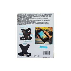 Gilet da corsa leggera e 100% in cotone leggero traspirante per esterno con borsa per cellulare gilet da ginnastica Unisex - Product Image 4