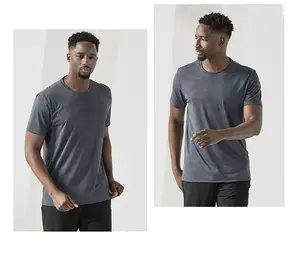 AOLA יצרן בגדי גברים אתלייז באיכות מעולה ללבוש בגדי כושר קל משקל הדפסת מסך חולצת כושר לגברים