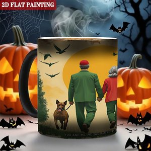 <b>Ceramic</b> <b>Mug</b> 11oz Frosted Black Heat Activated Color Changing Magic Cup Indoor Outdoor Use - Product Image 6