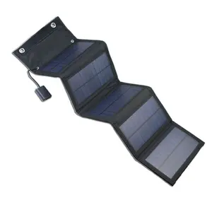15w手持式USB折叠式太阳能电池板便携式手机充电器折叠式太阳能电池板野营