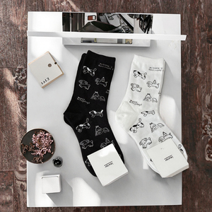 Calcetines de Algodón Coloridos Supersky con Diseño de Perro Salchicha, Calcetines Deportivos para Mujer, Calcetines de Punto para Primavera/Verano - Product Image 1