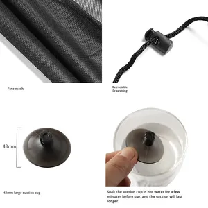 Cortinas para Coche con Ventosas, Malla Engrosada Ventilada y Transpirable, Parasol Lateral para Ventana, Instalación Rápida, Kits Interiores - Product Image 4